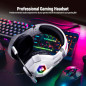 Casque Gaming Ozeino Blanc 7.1 Surround, Micro Antibruit, LED, Compatible PC, PS4/5, Xbox, Switch, Mobile Casque Gaming Ozeino Blanc 7.1 Surround, Micro Antibruit, LED, Compatible PC, PS4/5, Xbox, Switch, Mobile