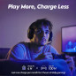 Casque Gaming Sans Fil NUBWO Bluetooth, 100h Batterie, Micro, Compatible PS5/PS4/PC - Bleu Casque Gaming Sans Fil NUBWO Bluetooth, 100h Batterie, Micro, Compatible PS5/PS4/PC - Bleu