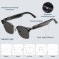 AI Smart Sunglasses with Translation, UV400, Bluetooth Speaker, Voice Control & Hands-Free Calling – Black AI Smart Sunglasses with Translation, UV400, Bluetooth Speaker, Voice Control & Hands-Free Calling – Black