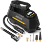 AstroAI Compresseur d'Air Portable 12V avec Manomètre Numérique et Lampe LED pour Voiture, Vélo, Ballons AstroAI Compresseur d'Air Portable 12V avec Manomètre Numérique et Lampe LED pour Voiture, Vélo, Ballons
