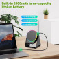 Enceinte Bluetooth Sans Fil avec Support Téléphone Ajustable 360°, Lumière RGB, Son Stéréo - Noir Enceinte Bluetooth Sans Fil avec Support Téléphone Ajustable 360°, Lumière RGB, Son Stéréo - Noir