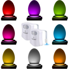 2 Pack Veilleuse WC Originale avec Capteur de Mouvement