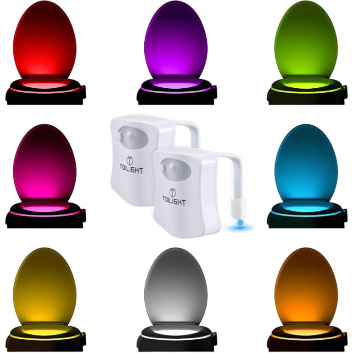 2 Pack Lampe de Toilette Originale avec Capteur de Mouvement – Gadget Salle de Bain Fun et Utile 2 Pack Lampe de Toilette Originale avec Capteur de Mouvement – Gadget Salle de Bain Fun et Utile