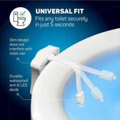 2 Pack Veilleuse WC Originale avec Capteur de Mouvement