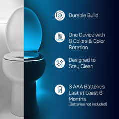 2 Pack Veilleuse WC Originale avec Capteur de Mouvement