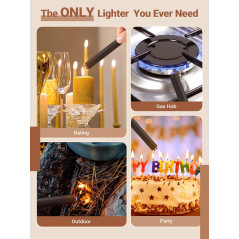 2Pack Electric Plasma Arc Candle Lighters – USB Rechargeable Gifts