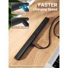 Briquets Électriques USB 2Pack Cadeaux Noël pour Tous