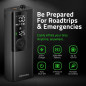 Compresseur d'air portable Airmoto avec manomètre numérique, LED, arrêt automatique - Pompe sans fil pour voiture, moto, vélo, b Compresseur d'air portable Airmoto avec manomètre numérique, LED, arrêt automatique - Pompe sans fil pour voiture, moto, vélo, b