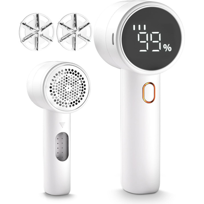 Rasoir Électrique Rechargeable Anti-Bouloches 3 Vitesses LED