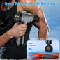 Deep Tissue Muscle Massage Gun for Athletes – Handheld Electric Percussion Back Massager with 30 Speeds & 9 Heads
