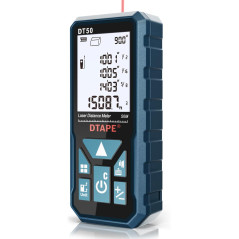 DTAPE 165Ft Digital Laser Measure - High Accuracy & Backlit LCD