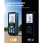 DTAPE 165 Ft Digital Laser Measure - High-Accuracy Electronic Tape with Backlit LCD & Multi-Unit Display