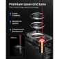 DTAPE 165 Ft Digital Laser Measure - High-Accuracy Electronic Tape with Backlit LCD & Multi-Unit Display