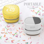 ODISTAR Aspirateur de Bureau Sans Fil, Mini Balai à Poussière 360°, Économie d’Énergie, 90 min Autonomie (Blanc) ODISTAR Aspirateur de Bureau Sans Fil, Mini Balai à Poussière 360°, Économie d’Énergie, 90 min Autonomie (Blanc)