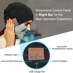 Bonnet Bluetooth Casque Audio - Idée Cadeau Originale