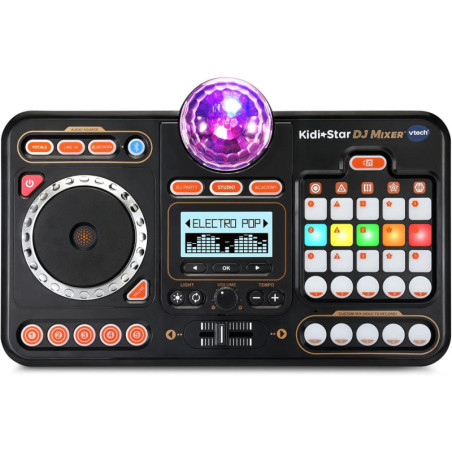 VTech Kidi Star DJ Mixer - Table de mixage interactive pour enfants avec sons et lumières colorées