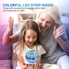 LEMATRIX Flying Orb Ball Toy - Cool Hover Boomerang Spinner for Kids