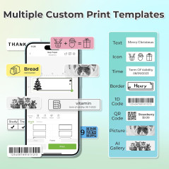 Nelko P21 Bluetooth Label Maker - Wireless Mini Printer for Home & Office