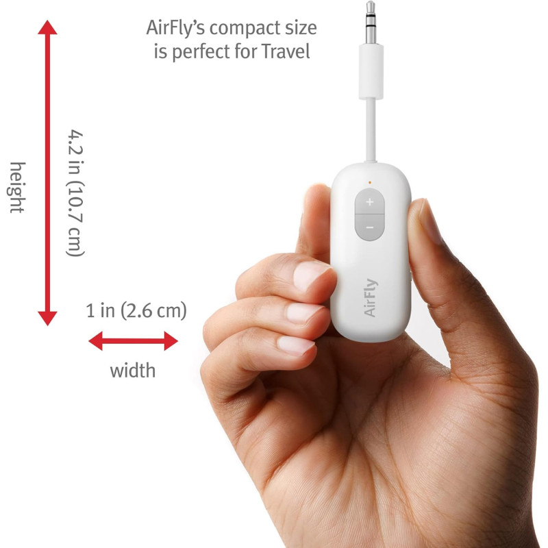 Twelve South AirFly SE Bluetooth Audio Adapter – 20+ Hr Battery, 3.5mm Jack