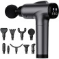Deep Tissue Massage Gun, Handheld Electric Percussion Muscle Massager with 9 Attachments & 30 Speeds (Grey) Deep Tissue Massage Gun, Handheld Electric Percussion Muscle Massager with 9 Attachments & 30 Speeds (Grey)