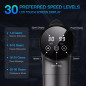 Deep Tissue Massage Gun, Handheld Electric Percussion Muscle Massager with 9 Attachments & 30 Speeds (Grey) Deep Tissue Massage Gun, Handheld Electric Percussion Muscle Massager with 9 Attachments & 30 Speeds (Grey)