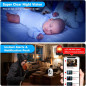 2K WiFi Indoor Security Camera with Pan/Tilt, AI Motion, 2-Way Audio, Siren, App Control, TF/Cloud Storage