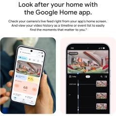 Google Nest Cam Indoor 3e Génération Câblée 2K Vidéo, Vision Nuit, Audio Bidirectionnel, Google Home - 2025