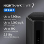 NETGEAR Nighthawk WiFi 7 Routeur BE9300, 9.3Gbps, Tri-Bande, Port 2.5Gbps, 2500pi², 100 Appareils, VPN NETGEAR Nighthawk WiFi 7 Routeur BE9300, 9.3Gbps, Tri-Bande, Port 2.5Gbps, 2500pi², 100 Appareils, VPN
