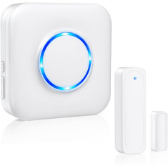 Wireless Door Chime Alarm with 600FT Range, 58 Chimes & LED Alerts