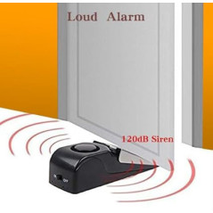 Alarme Arrêt Porte EMDMAK 120dB - Lot de 2 Noir