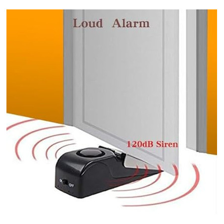 Alarme Arrêt Porte EMDMAK 120dB - Lot de 2 Noir