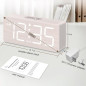 Réveil numérique en bois DreamSky – chiffres larges, alarme forte, variateur, contrôle volume, décor bureau Réveil numérique en bois DreamSky – chiffres larges, alarme forte, variateur, contrôle volume, décor bureau