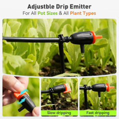 RAINPOINT Automatic Plant Waterer for 10-15 Pots, Adjustable & Waterproof