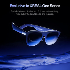 XREAL 1S AR Glasses - 500 Virtual Screen, 52° FOV, USB-C & iPhone 17 Compatible
