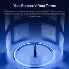XREAL 1S : Lunettes AR 500 avec 52° FOV & Puce X1