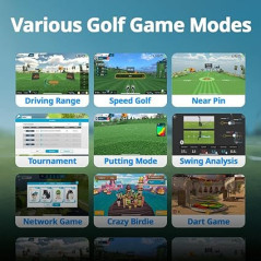 PHIGOLF Home Golf Simulator – Motion Sensor, 38,000+ Courses, App Ready