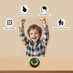 Jeux de Mémoire Portables pour Enfants 4-8 ans, Jouets Électroniques Lumineux, Cadeau Anniversaire 3-12 ans