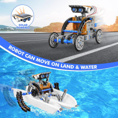Bottleboom STEM 13-en-1 Robots Solaires Éducatifs Jouet Scientifique pour Enfants 8-12 Ans