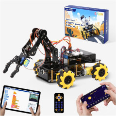 Kit Robotique ACEBOTT 5DOF pour Enfants 8-12 ans, Programmation ESP32 Arduino, Télécommande STEM