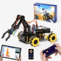 ACEBOTT 5DOF Smart Robot Arm Car Kit for Kids 8-12, ESP32 Arduino/Python Coding, App & Remote STEM Toy
