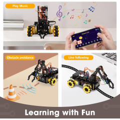 Robotics Kit for Kids 8-12 | ACEBOTT Smart Robot Arm Car STEM Toy