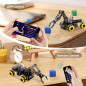 ACEBOTT 5DOF Smart Robot Arm Car Kit for Kids 8-12, ESP32 Arduino/Python Coding, App & Remote STEM Toy