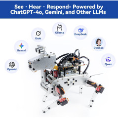 SunFounder AI Robot Kit with Raspberry Pi Zero 2 W & ChatGPT-4 Voice AI