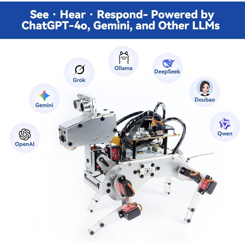 Kit Robot AI SunFounder Raspberry Pi Zero 2 W - Commande Vocale