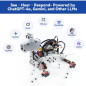 SunFounder AI Robot Kit with Raspberry Pi Zero 2 W, ChatGPT-4o, Voice Command, Video Recognition, FPV, 12 Servos SunFounder AI Robot Kit with Raspberry Pi Zero 2 W, ChatGPT-4o, Voice Command, Video Recognition, FPV, 12 Servos