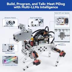 SunFounder AI Robot Kit with Raspberry Pi Zero 2 W & ChatGPT-4 Voice AI