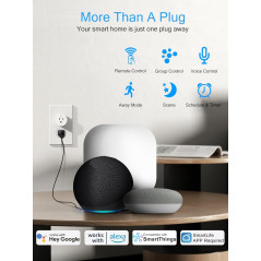 Prise Intelligente EIGHTREE 15A Wi-Fi/Bluetooth avec Alexa