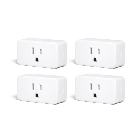 THIRDREALITY ZigBee Smart Plug 4 Pack with Energy Monitoring & ZigBee Hub
