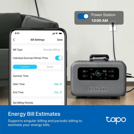 TP-Link Tapo P115 Mini Prise Intelligente Wi-Fi, Surveillance Énergie, Alexa & Google, Timer, 15A, Lot de 2