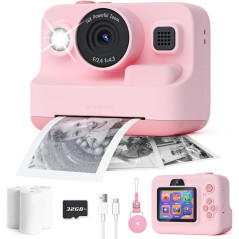Appareil Photo Enfants Instantané 1080P - Cadeau Anniv Noël